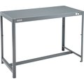 Global Industrial Deluxe Machine Table, 12 Gauge Welded Top, 48W x 24D x 36H 493766